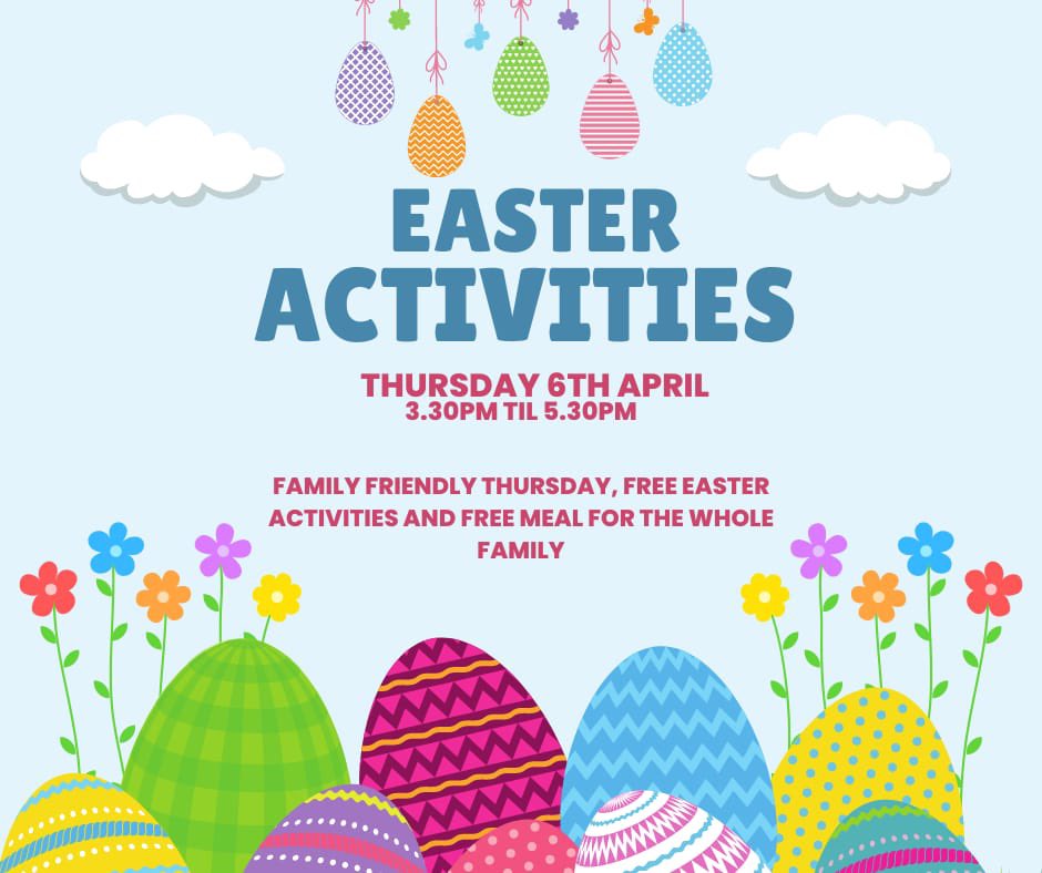 thebevy's tweet photo. This Thursday we have lots of Easter activities and free food for families. No booking needed, everyone welcome.

Egg-scellent!!!!!

#brighton #easter #free #freefood #freeactivities #moulsecoomb #bevendean #children https://t.co/L6UJLBbJ4S