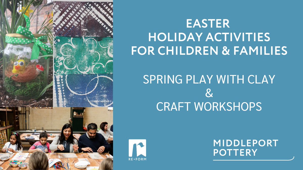 Middleport_Pot's tweet photo. The holiday brings something every day at Middleport Pottery. #Playwithclay and #craftworkshops, #HeritageTrails, children's menus at the #PackingHouseCafe, creative studios, the canal side setting, and cobbled walkways of our heritage attraction. Tickets: https://t.co/tVKBlzRRwg https://t.co/W9D9ZYlFTy