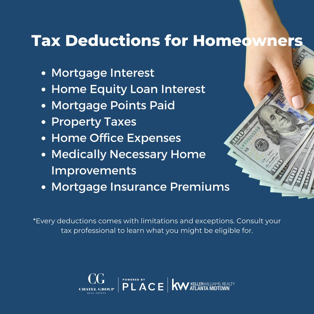When it comes to filing your taxes, homeownership comes with some benefits. Don't miss out on any that you're eligible for! #realestatetips #homebuyerstips #homesellertips #homebuying101