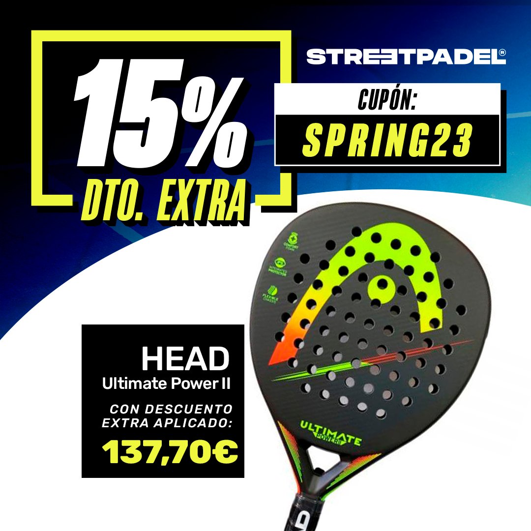StreetPadel_es's tweet image. 🌺 SPRING DAYS 🌺

Head Ultimate Power II With CB Naranja - Disfruta de tus entrenamientos con esta nueva pala de pádel, diseñada con materiales resistentes y ligeros.

‼️ ¡DISFRUTA DE NUESTRO CUPÓN!‼️

#streetpadel #padel #headpadel