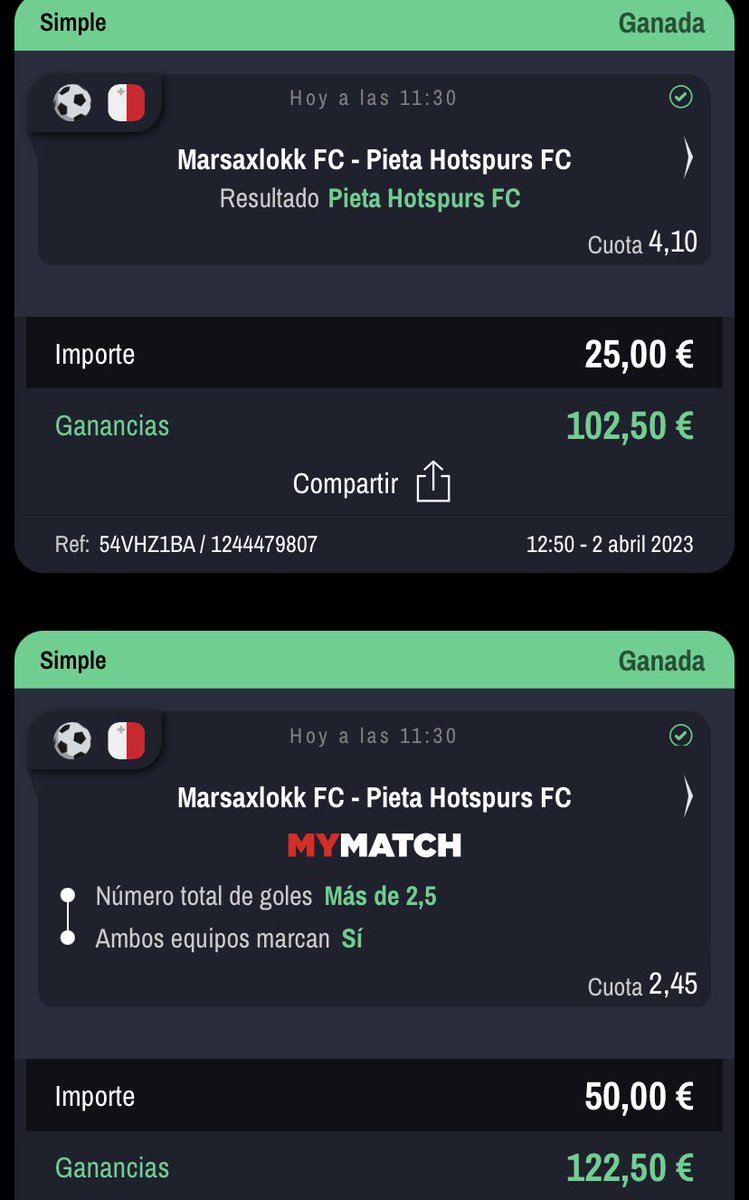GiambiProno's tweet photo. +1,45uds ✅ + extra cuota 4,10 +1,55uds✅
#bettingtwitter #betaway #Apuestas #apuestasdeportivas
Más cositas en mi grupo de telegram 😊
https://t.co/GlTBOTeYkd https://t.co/3hiThep5kC