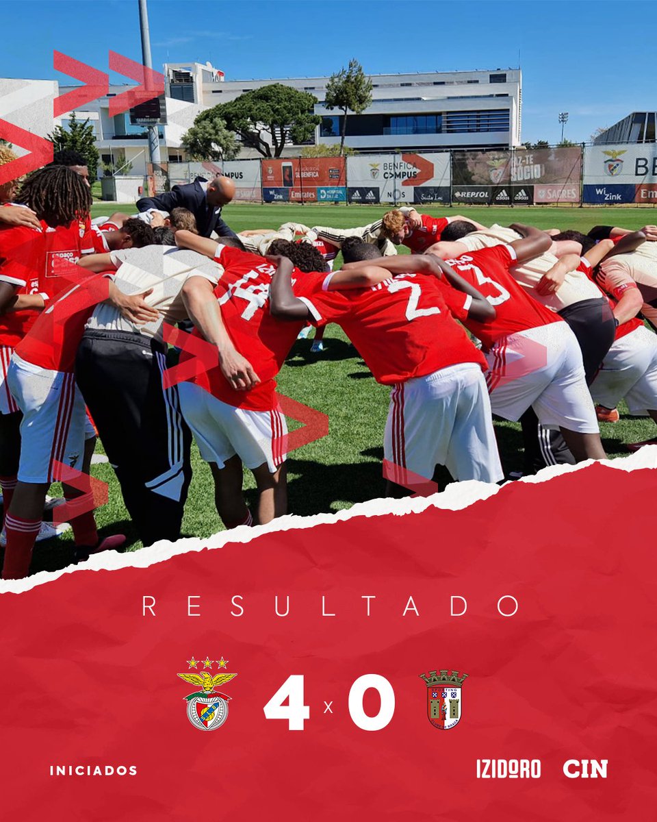 💪Vitória dos #IniciadosBenfica na 8.ª jornada da fase de apuramento de campeão!

⚽️ Tomás Soares (4)

#MadeInBenfica | #LojasEspacoCasa #Izidoro #CIN