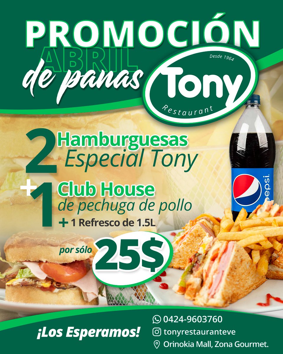 Le damos la bienvenida a los panas #TonyLovers 💚🥪🍔🥤😎 #CiudadGuayana