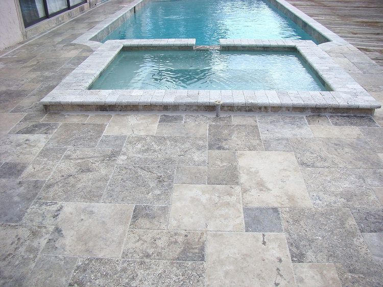 Silver Travertine Marble which is perfect for outdoor stairs, coverings, pools, windowsills, and more. 00905467797930  assem@mb-stone.net  #NewProduction #SilverTravertineMarble #OutdoorDecor #UnbeatablePrice #MBStoneNet.