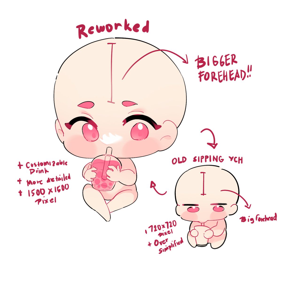 SIPPING YCH REWORKED ! tweet media