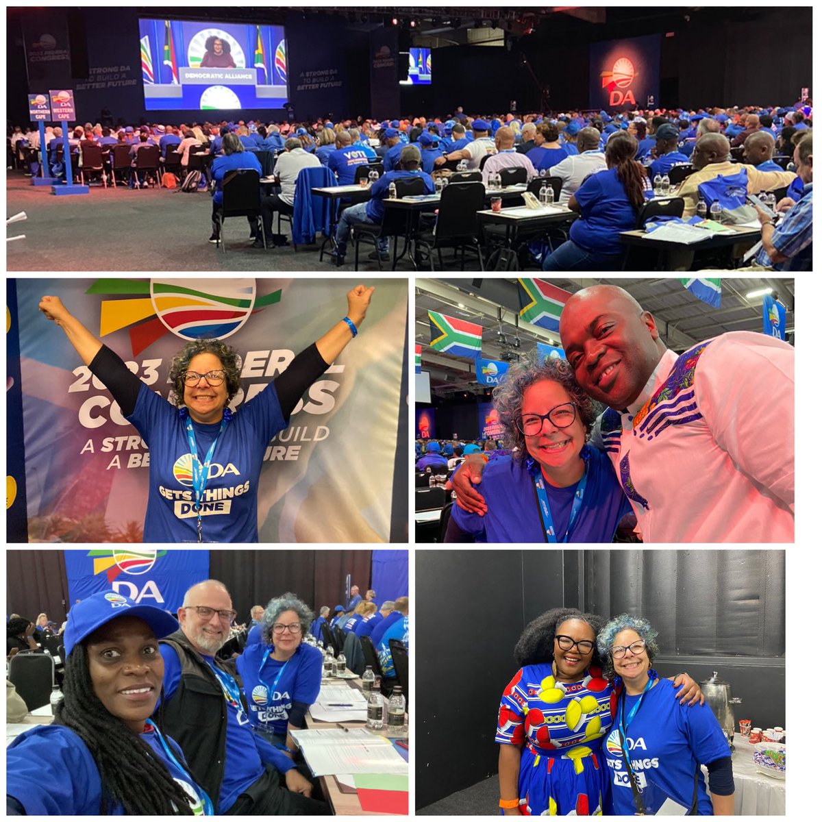 jo_horwitz's tweet photo. Having huge fun while doing serious work, building @Our_DA’s capacity, reuniting with colleagues from across our beautiful nation, voting in our Leaders to take us to the best ever election results come 2024. #HalalaDAHalala #Amandla #Awethu #FellowDemocrats #DALeadership https://t.co/oiY240n7WO