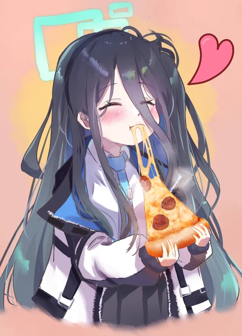 ピザを食べるアリス#ブルアカ 
