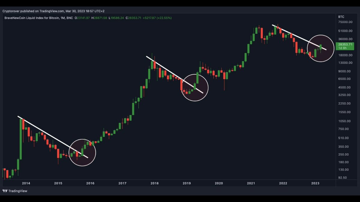 KriptoHBA's tweet photo. Bu #Bitcoin grafiği "10.000$ gelecek" diyerek insanları korkutup mal aldırmayan şaklabanlara hediyemdir. https://t.co/A3rx6kuSiZ