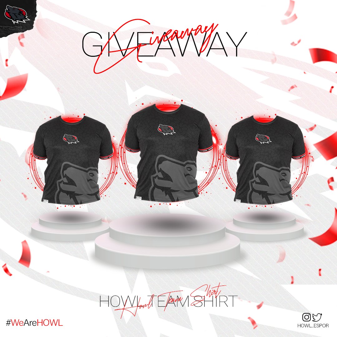 🎊ÇEKİLİŞ ZAMANI🎊

♦️ Avrupa Şampiyonu Olmamızın Şerefine 50 Adet HOWL Forma çekilişi ile karşınızdayız!

♦️ Formalardan birini kazanmak için yapmanız gerekenler;

♦️ Tweeti Beğen, Retweetle 
♦️ 3 Arkadaşını etiketle 
♦️ <a href="/HOWL_Espor/">HOWL</a>  takip et

BOL ŞANS!

🐺AUUUU🐺
#WeAreHOWL
