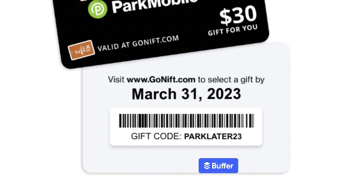 rogerdooley's tweet photo. I got an April Fools email from @parkmobile - they sent me a "gift card" that expired the day before!
#FrictionHunter https://t.co/gYR8rE30Uw
