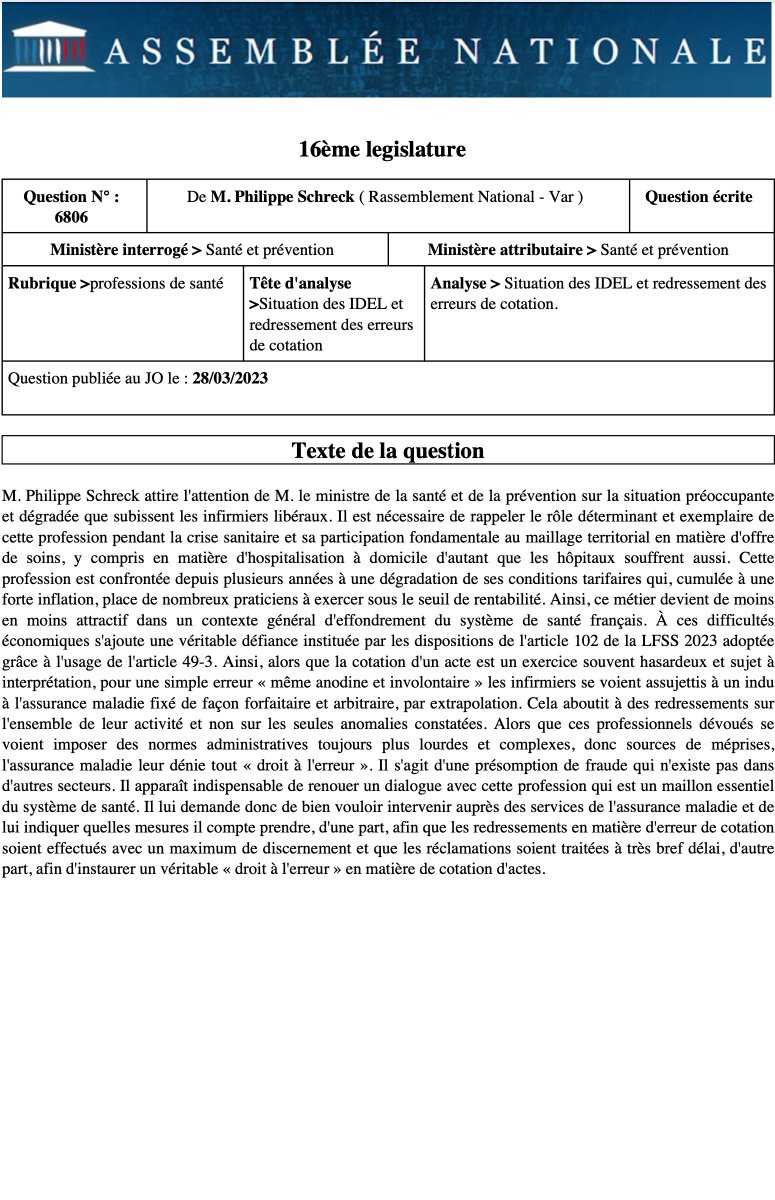 Idelencolere's tweet photo. En à peine 4 mois, grâce aux différentes rencontres avec nos Députés, 12 questions sont, à ce jour, remontées à l'@AssembleeNat . Voici quelques extraits
Merci 🙏 https://t.co/v8P4rufBet