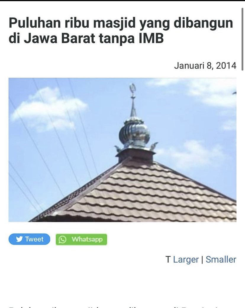 logikapolitikid's tweet photo. Kebebasan Beribadah itu berlaku untuk Semua Rakyat Indonesia, termasuk PWK yah…
Penyegelan Rumah Ibadah apalagi di Bulan Suci ini adalah hal yg sangat MEMALUKAN, terlepas dari Agama apapun itu.
Itu pesan dari Pablo. https://t.co/a9Or5RDbne