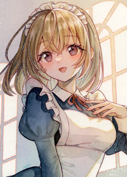 「窓からの暖かな光」#笑顔の咲く展示会2023 #水彩 