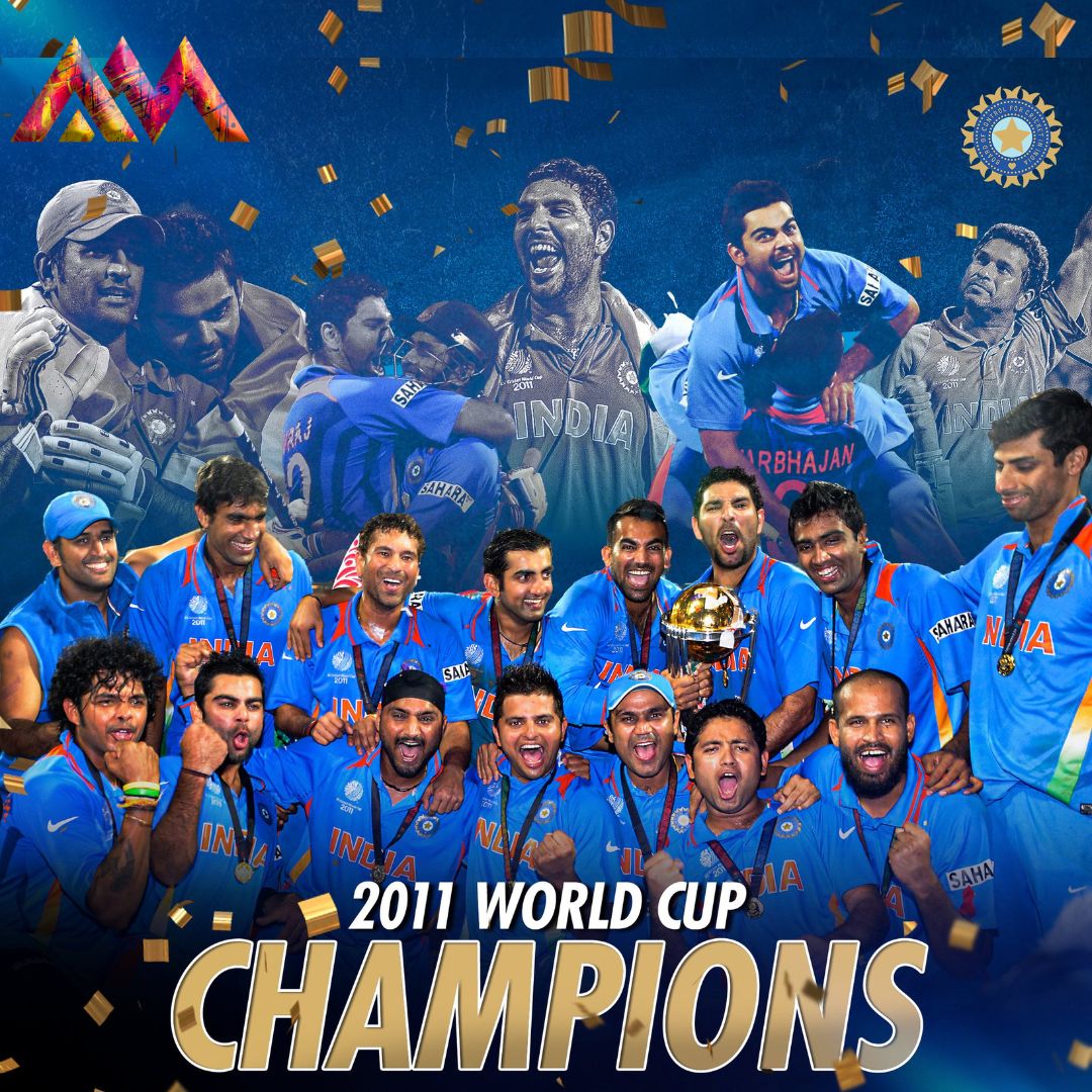 code_with_adnan's tweet photo. 12 years ago, Today, Indian cricket witnessed the end of a 28-year wait to lift the World Cup for the second time.

#worldcup #worldcup2011 #india #BCCI #ICC #msdhoni #sachintendulkar #yuvrajsingh #viratkohli #sureshraina #zaheerkhan #HarbhajanSingh #ashishnehra #gautamgambhir https://t.co/2HgirNWsg4