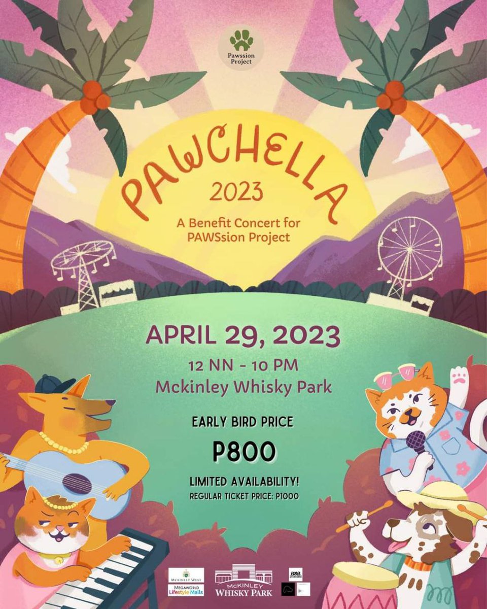 bnbtprod's tweet photo. GET YOUR TICKETS NOW! https://t.co/lLz5apK3Tv  When: APRIL 29, 2023, 12NN to 10PM  Venue: Mckinley Whisky Park  

Note: PAWCHELLA 2023 will be a ticketed event. Pets are unfortunately not allowed at the Venue as the noise may cause stress to your furbabies. https://t.co/LaYwesmKoM