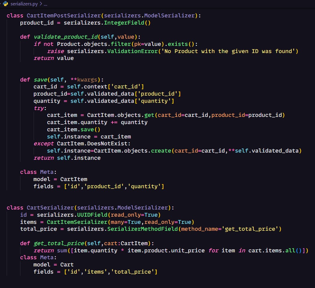 anil_code_808's tweet image. Uuid Field Concepts
Overwriting Save method in Serializer (self.instance)
validation logic inside serializer
Limit the fields of huge serializer data to be shown to foreignkey fields eg: (products data to cartitems)
using kwargs to filter the data of queryset
#django