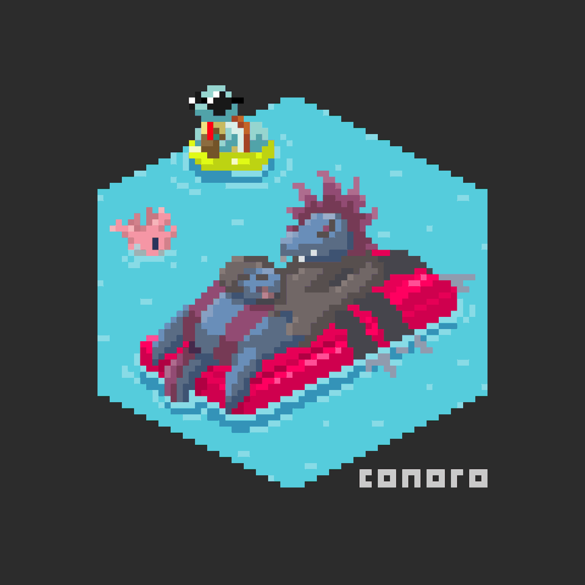 ConoroGames's tweet photo. Don't forget the importance of #Hydreigon!

*Edit: sorry, make that #hydration 

Definitely one of my stupider #pixel_dailies ideas but I hope it gets the odd wtf... 🤦😶‍🌫️

#pokemon #pixelart #isometric @Pixel_Dailies https://t.co/nc2WrB1wWi