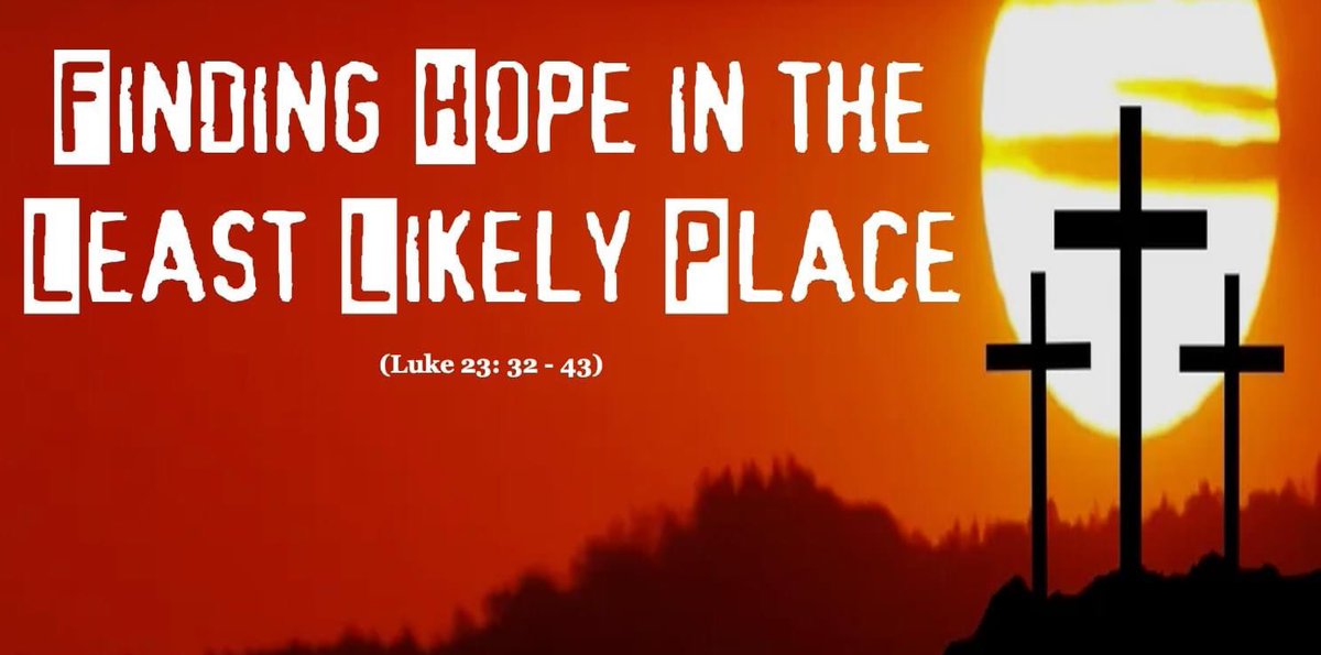 FriendshipBapt7's tweet photo. Today’s message, “Finding Hope in the Least Likely Place” (Luke 23:32-43)
Friendship Baptist Church @ 10a.m. (also Facebook Live my page)
#findrealhope #NoLostCauses https://t.co/JJChtK9MHJ
