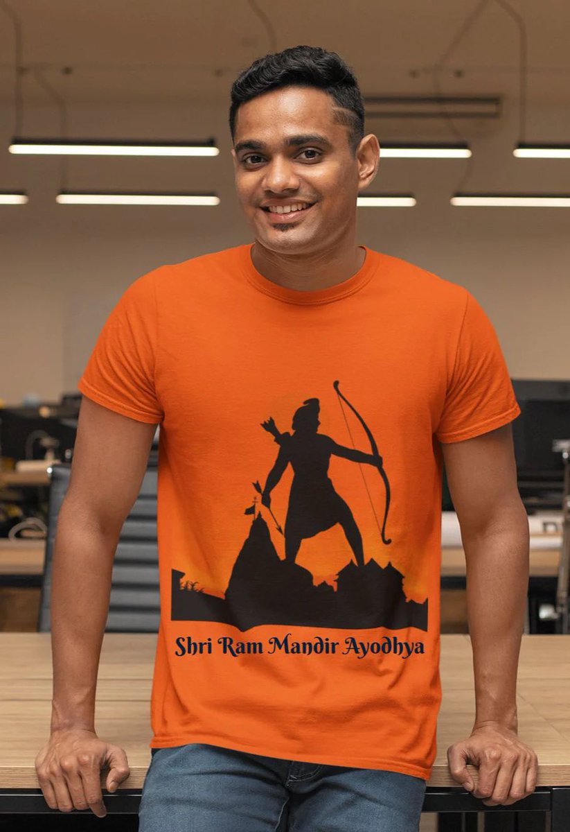 Shri Ram Mandir New Design T-Shirt Available in Saffron now. order at
tshirtbhaiya.com/products/ram-m…