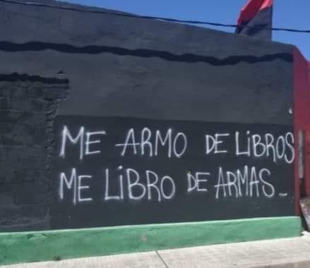 HerediaCarla's tweet photo. “Me armo de libros, me LIBRO de armas” https://t.co/12rjLwj8Tb