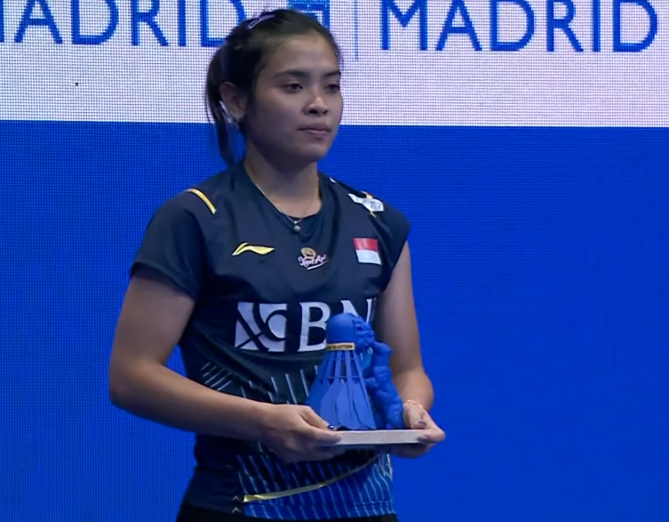 BadmintonTalk's tweet photo. #SpainMasters2023 - Women's Singles

🥇Gregoria Mariska Tunjung (INA)
🥈Pusarla V. Sindhu (IND)

Congratulations to both players! https://t.co/ZDLwVYpmph