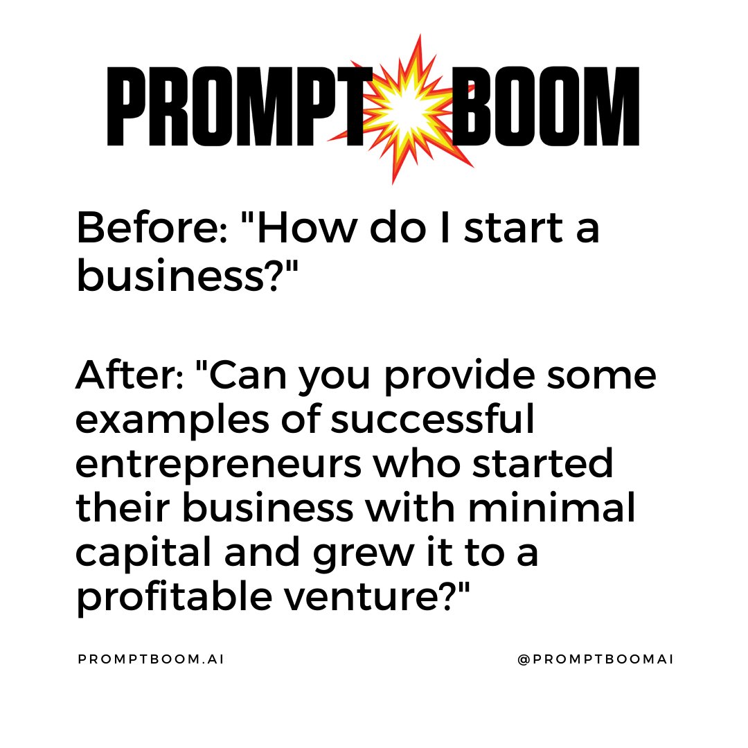 PromptBoomAI's tweet photo. AI powered solutions to boost your productivity and efficiency. Follow for expert advice. #PromptBoom #ChatGPT #AI #OpenAI  #MidJourney #StableDiffusion #DallE2 https://t.co/bLRcpbKYUI