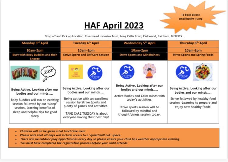 ROCC Management (@roccmanagement) on Twitter photo A few more spaces available on our HAF programme, if your child age 5-15 years old has special educational needs and you are in receipt of benefit related free school meals please email me to book them onto on roccsl@r-i-t.org @MC_ROCCstars <a href="/RivermeadROCC/">ROCC</a> @RITProjects A few more spaces available on our HAF programme, if your child age 5-15 years old has special educational needs and you are in receipt of benefit related free school meals please email me to book them onto on roccsl@r-i-t.org @MC_ROCCstars <a href="/RivermeadROCC/">ROCC</a> @RITProjects