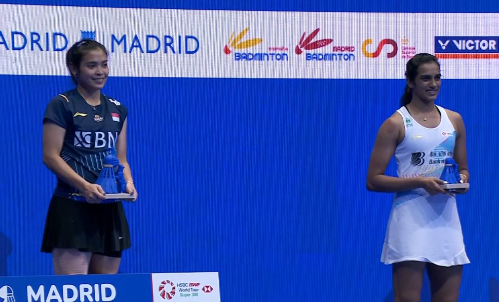 #SpainMasters2023 - Women's Singles

🥇Gregoria Mariska Tunjung (INA)
🥈Pusarla V. Sindhu (IND)

Congratulations to both players!
