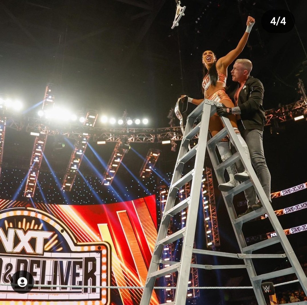 JoshbyGawsh's tweet photo. Good morning to all the @WWE and @WWENXT superstars who gave us an incredible show yesterday. 🙏 But a special one to @indi_hartwell and @DexterWWE . I don't think they know just how much joy they bring a lot of us. ❤️ #InDexForever https://t.co/QYZUewJZxS