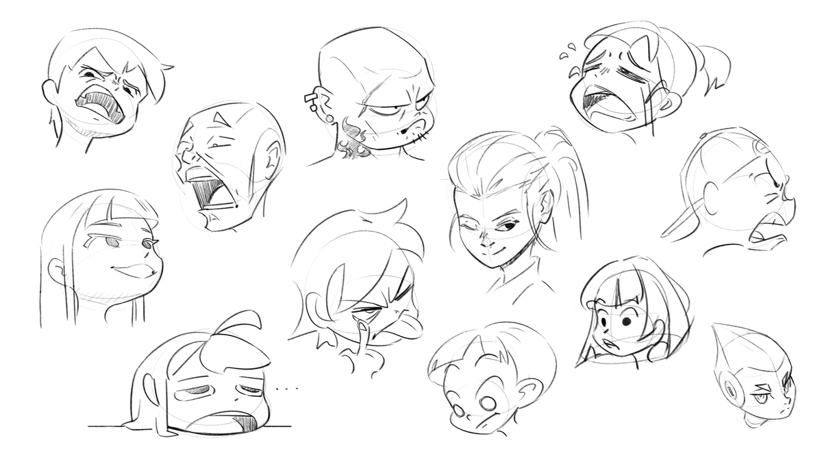 sketching random expressions is so much fun~ 😌 