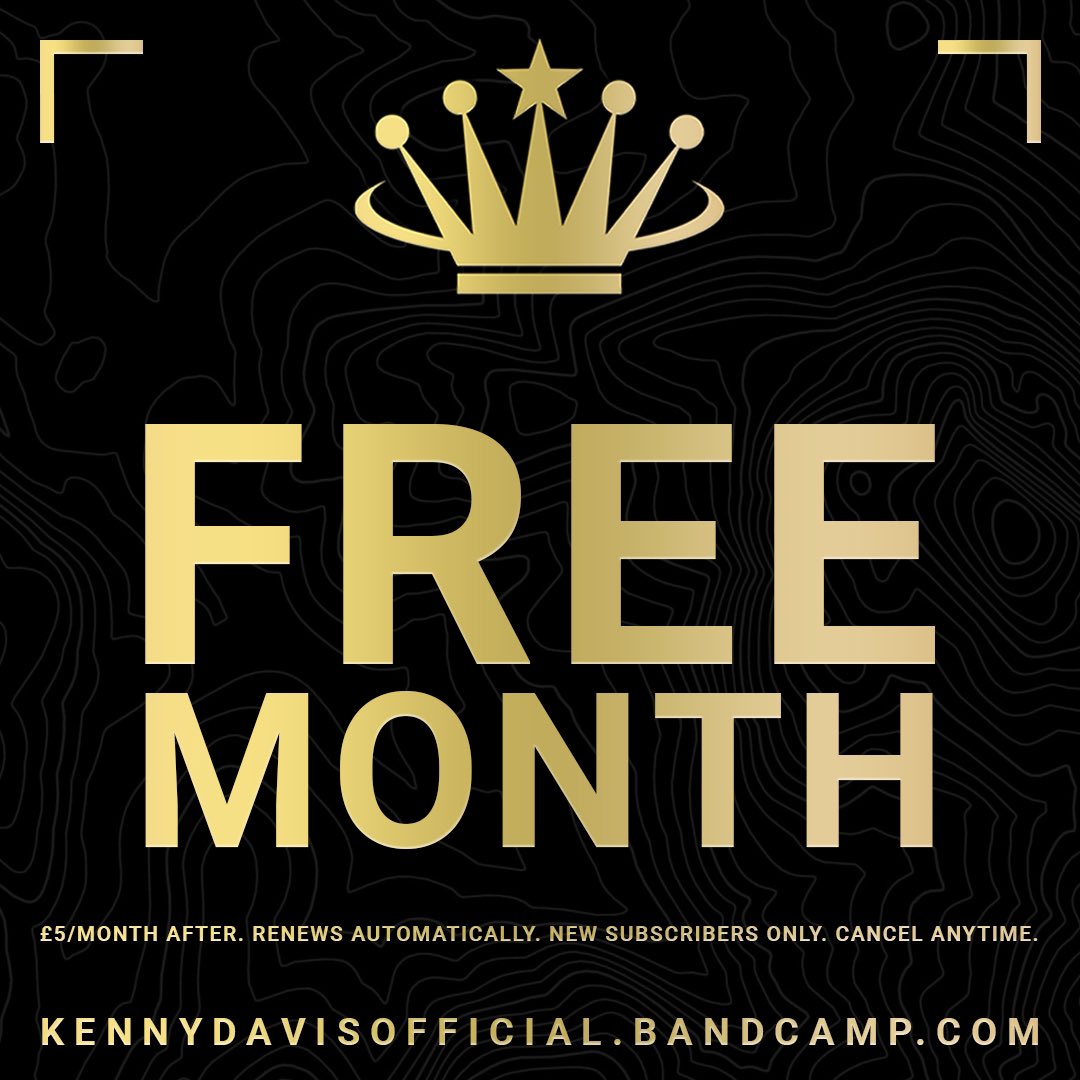 KennyDOfficial's tweet photo. 👑 FIRST MONTH FREE 👑

Subscribe to my Bandcamp VIP Membership, drop me your details and I’ll refund you the £5 💳

⚜️ Exclusive dubs 
⚜️ Back catalogue
⚜️ All future releases 

🔗 https://t.co/CZHosFllHS

⏳ Limited-time offer ⏳ https://t.co/lO6dHSqnVH