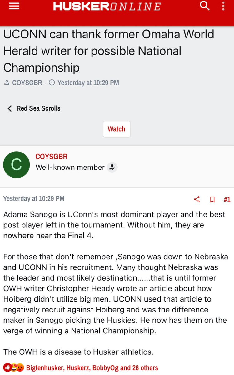 BoardGeniuses's tweet photo. If #UConn wins the National Championship, they can go ahead and thank a #Nebraka newspaper. https://t.co/oJljGHjTQu