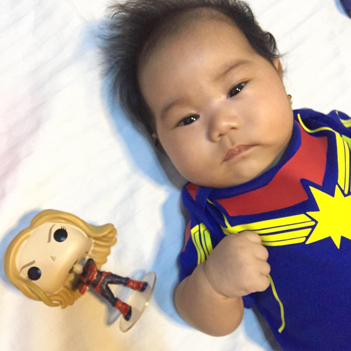 glamfab1123_'s tweet photo. Her 2nd month, yey! #2ndmonth #CaptainMarvel #Marvel https://t.co/hqquQROIbe