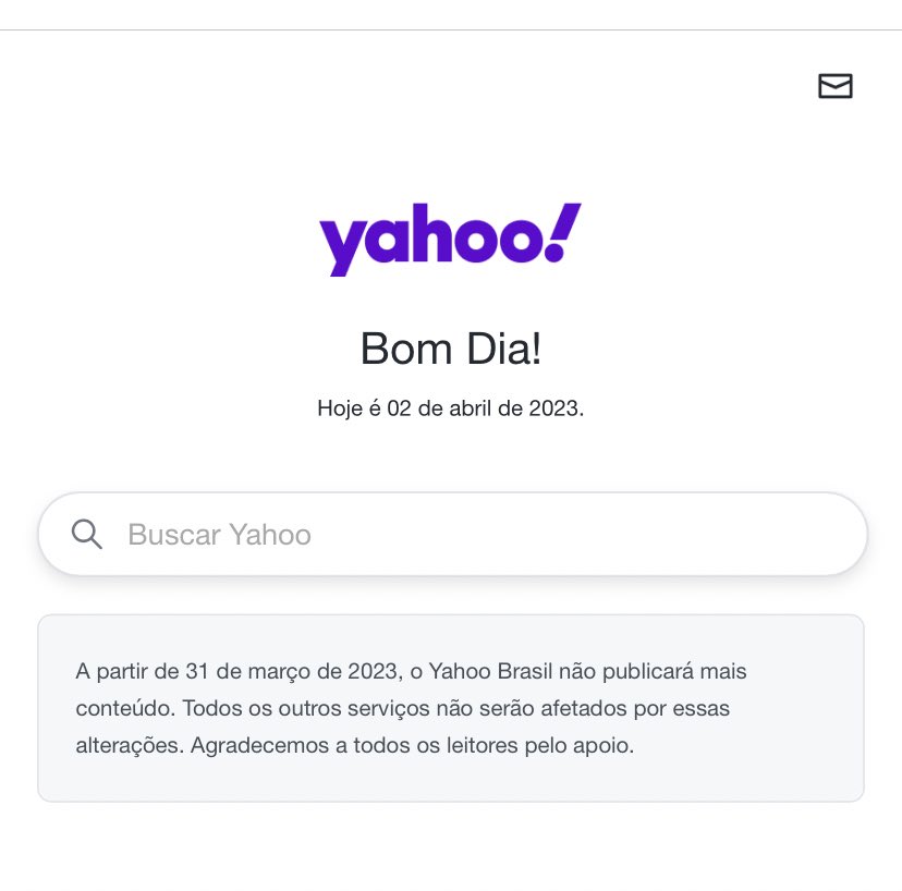 Raul Holderf Nascimento on X: O Yahoo! Brasil deixou de publicar  conteúdos. O portal registrava cerca de 85 milhões de visitas/mês e  resolveu tirar tudo do ar. Desde então, todo acesso é