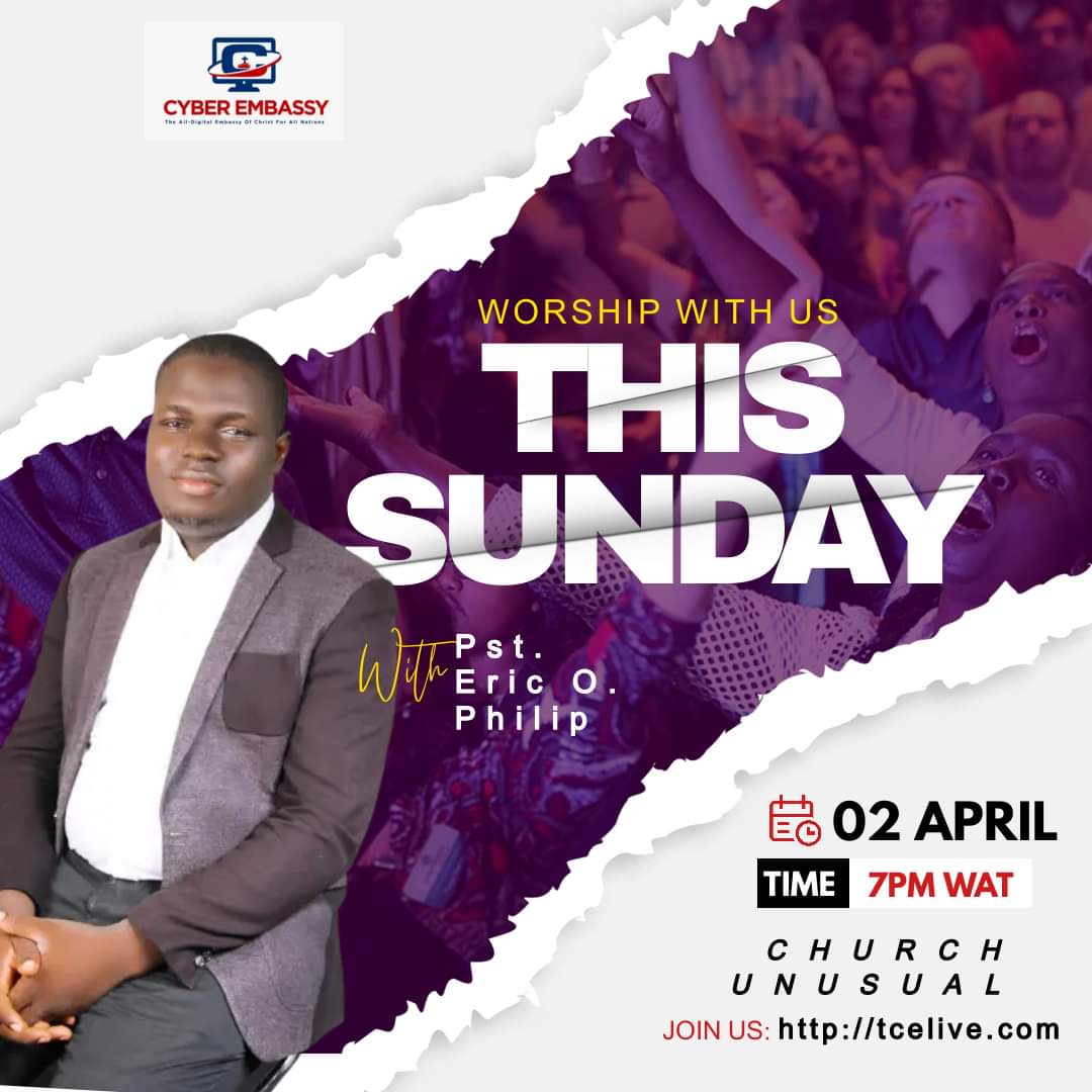 TCEChurch's tweet photo. 🌟🙌 TCE SUNDAY SERVICE - Beakthrough Service 🦃🙌🌟

Join us ONLINE today for a special Thanksgiving Sunday Service! 📡✨

🗓️ Today, April 2nd, 2023
⌚️ 7:00 PM (WAT)
📍 https://t.co/7rrqThW24q

Invite your loved ones and see you online! 🤗

#TheCyberEmbassy #ChurchUnusual https://t.co/UpucihOMU4