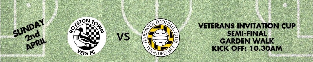 RTFCRemembered's tweet photo. After a closely fought 1st half
@RoystonTownFC Men's Vets were unfortunately undone against a very good @HardwickFCVets 3-1.
The difference in the end were three arguable free kicks that were then superbly executed in this entertaining @CambsFA Vets Invitational Cup Semi-final. https://t.co/Cxo1fvriAf