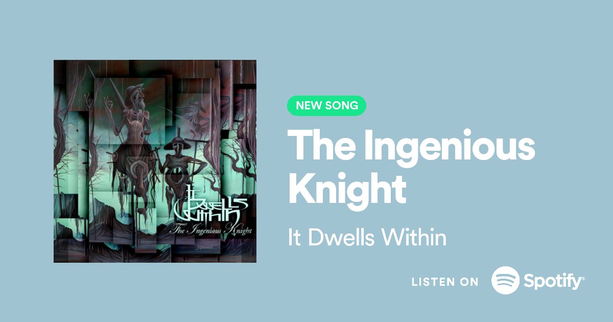 Here's a cool promo card that @Spotify made for The Ingenious Knight. Stream it here and let it take you to a nice journey (about 12min one lol) open.spotify.com/track/4d1l9Iwu…