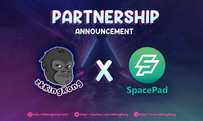 New #airdrop: zkKingKong Reward: 25,000 ZKK (~$5) News: SpacePad Distribution time: May 18th 🔗Airdrop Link: t.me/zkKingKongAird…