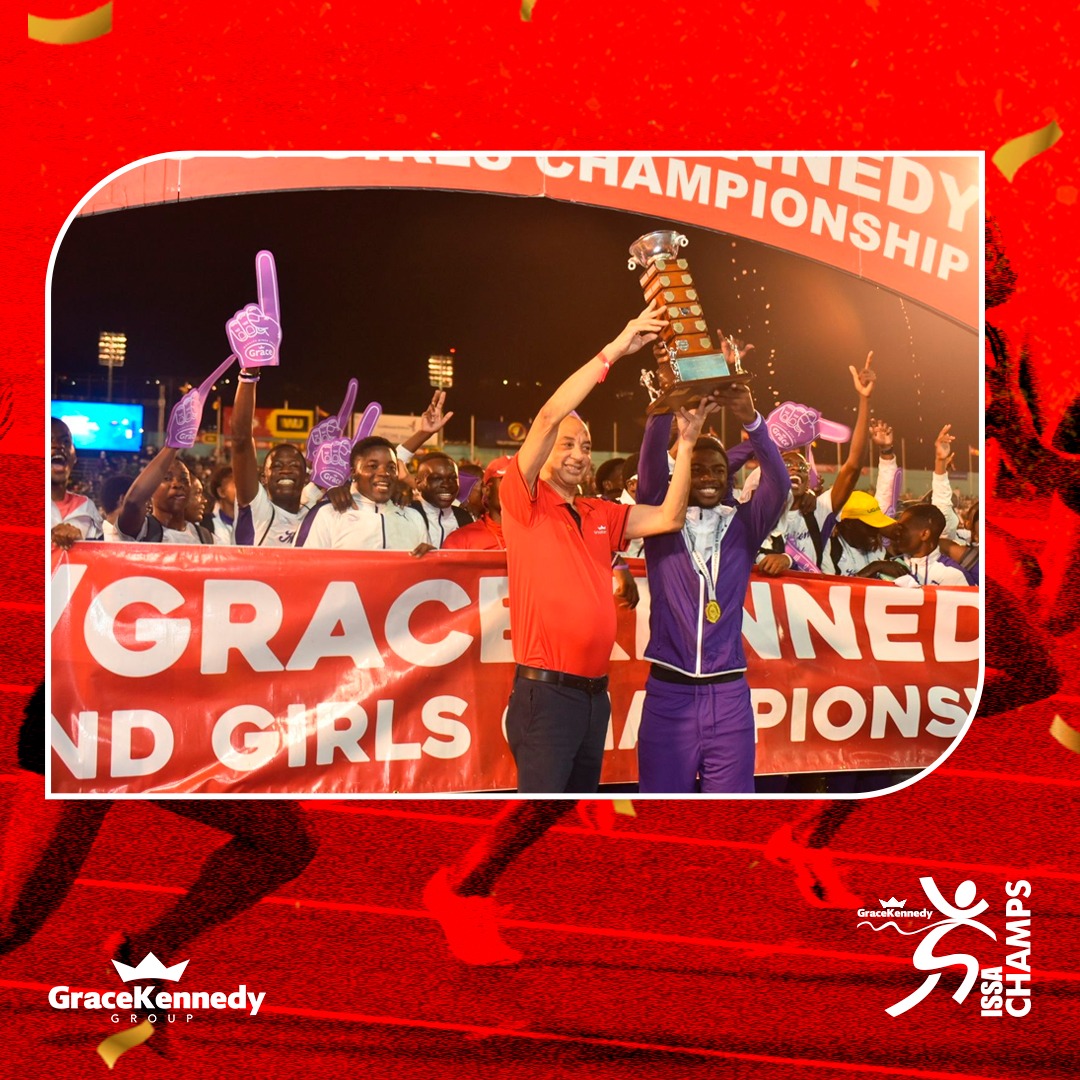GraceKennedyGrp's tweet photo. Congratulations to the 2023 ISSA/GraceKennedy Boys and Girls Athletics Champions @kcjamaica and #HydelHighSchool

 #Champs2023 #OurStoryContinues https://t.co/4A0Iw85UjH