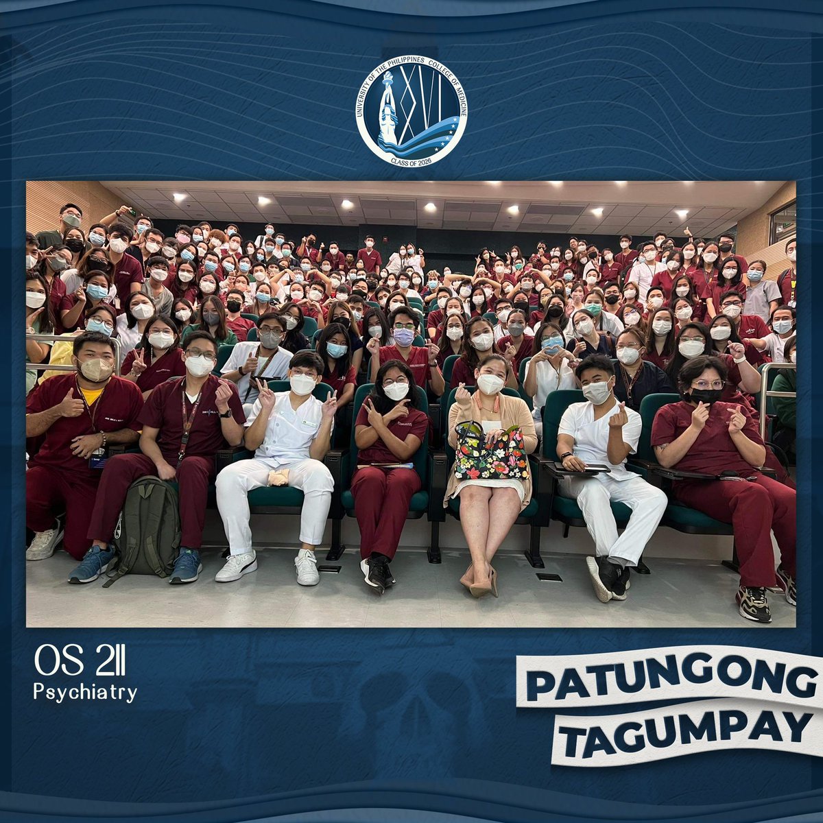 ✅ OS 211 Psychiatry

PSYCH IN 🙇🏻‍♂️ AND PSYCH OUT 🙆🏻‍♂️. This module truly helped us get back in our heads 🧠🧠 and understand ourselves and others better!

Enjoy the reading break, 2026! 💃🏻🌊🏝️🗻🛳️🛩️

#UPCM2026
#XXVIPatungongTagumpay