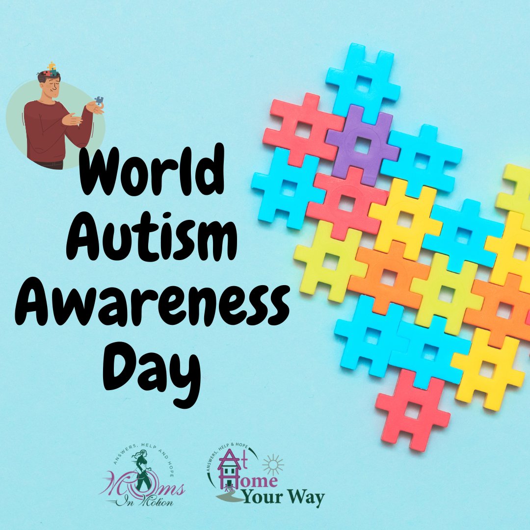 AtHomeYourWay's tweet photo. Today, we recognize how individuals with #Autism enrich our lives. They push us to see, hear, &amp; exist in new ways, and as a result, our worlds become not only brighter but also better.

#AutismAwarenessDay #AutismAcceptance #CelebrateDiversity #CelebrateDifferences. #momsinmotion https://t.co/hod0XcHL3w
