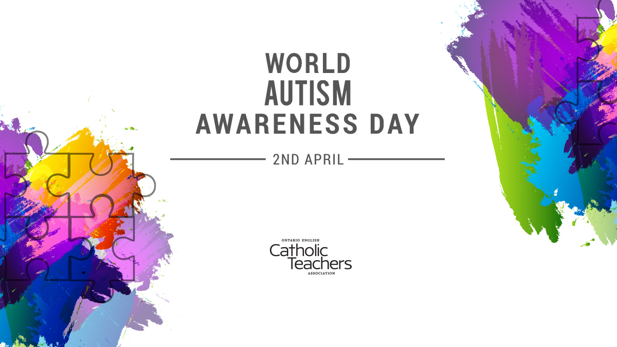 Today &amp; every day, #CatholicTeachers continue to advocate for #onted students w/special education needs.

It’s past time for <a href="/FordNation/">Doug Ford</a> to provide the critical supports necessary so every child has the opportunity to realize their full potential! #WorldAutismAwarenessDay #onpoli