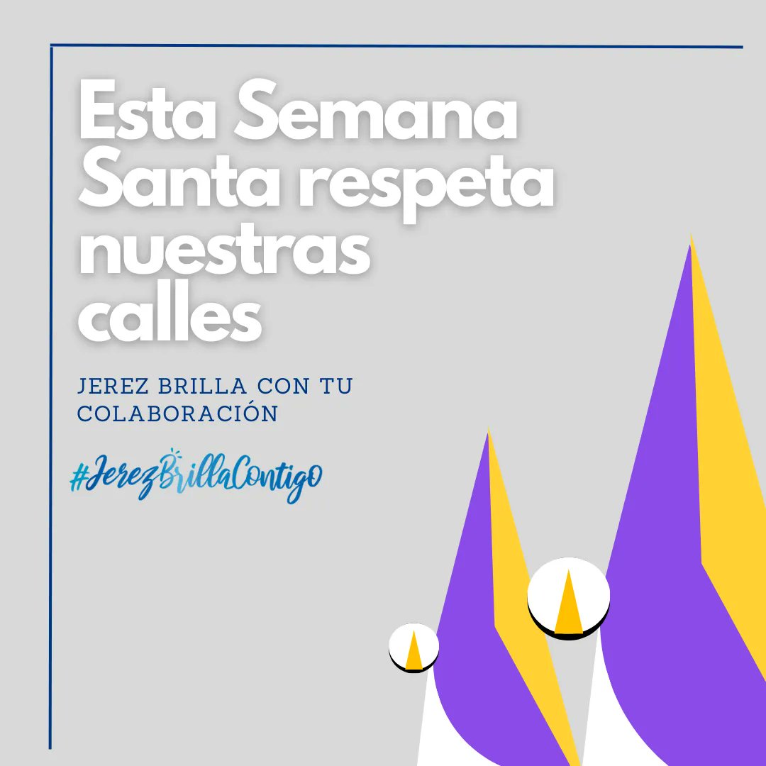 La #SemanaSanta es una época especial para jerezanos y jerezanas. Respetemos las normas y horarios de limpieza, no dejemos basura en las calles y cuidemos nuestro patrimonio. ¡Celebremos en un ambiente de limpieza y respeto! 🌸🌼  #JerezBrillaContigo