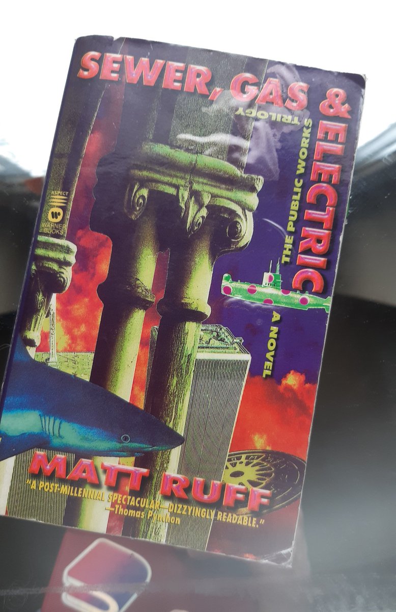 TARartRAT's tweet photo. "AMERICA: 2023"
(Whoa, been waiting YEARS to read Sewer, Gas & Electric @bymattruff ;)
#books #novels #literature #mattruff #read #mustread #readingisfundamental #SewerGasandElectric #America #2023 https://t.co/TlvH9x0ok0