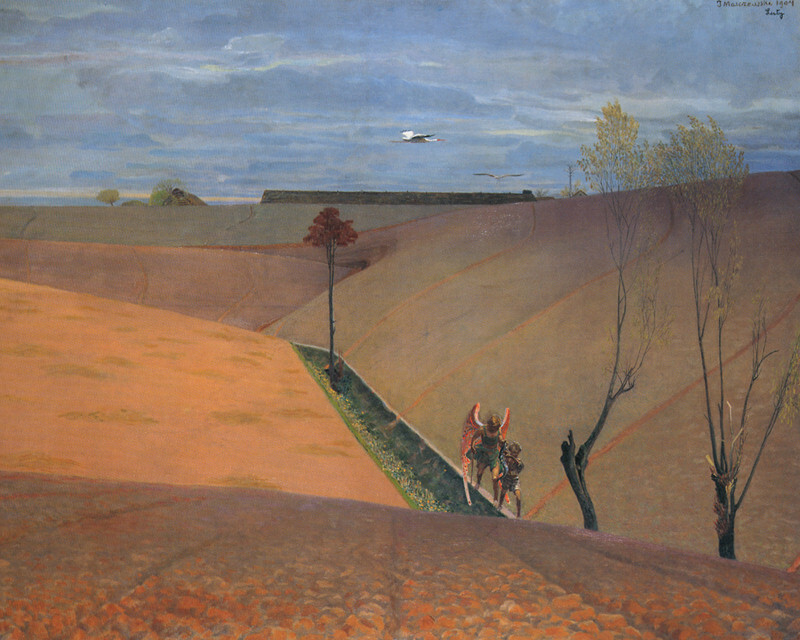 Landscape with Tobiah #malczewski #jacekmalczewski wikiart.org/en/jacek-malcz…