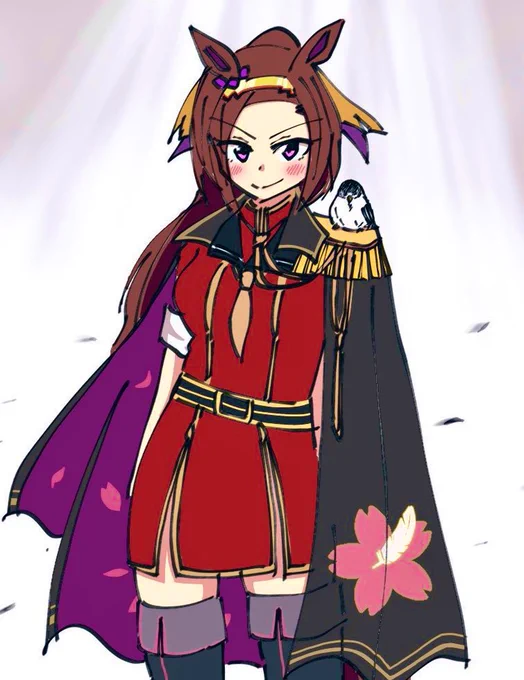 ネタツイ意外だとこれかもです。いや、これだといいな…大好きな推しのために織れた勝負服。 #これでフォロワーさん増えました 