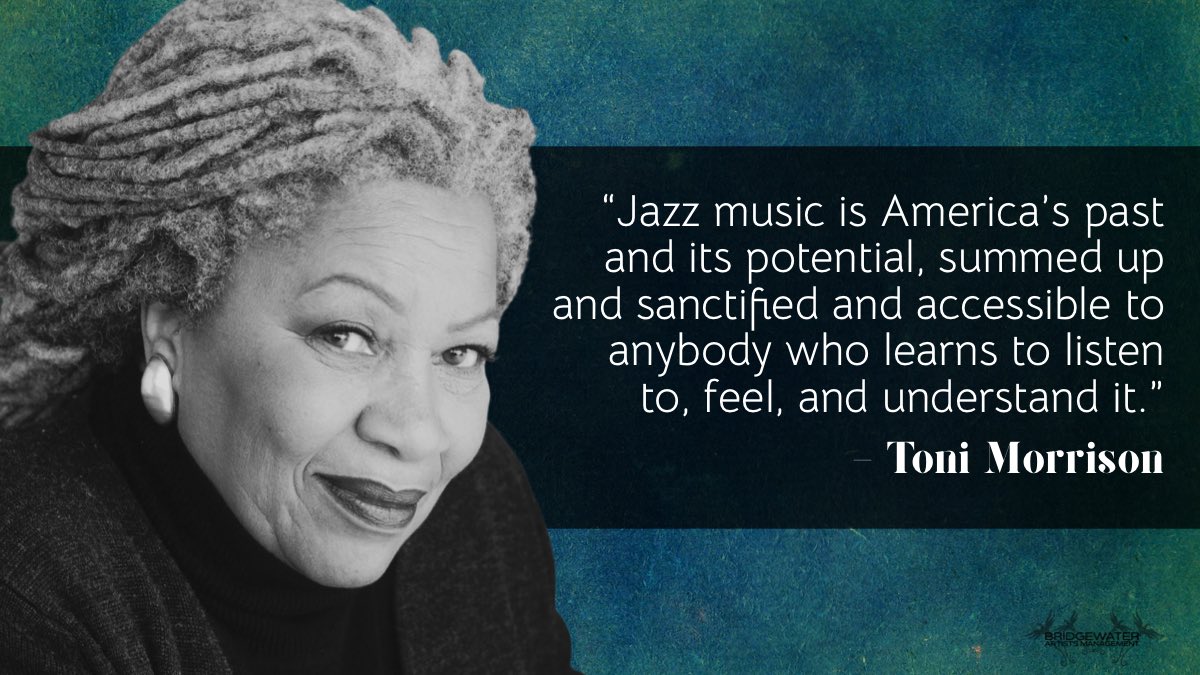 “Jazz music is America’s past and its potential, summed up and sanctified and accessible to anybody who learns to listen to, feel, and understand it.” ― Toni Morrison
#jazzquotes #authors #music
