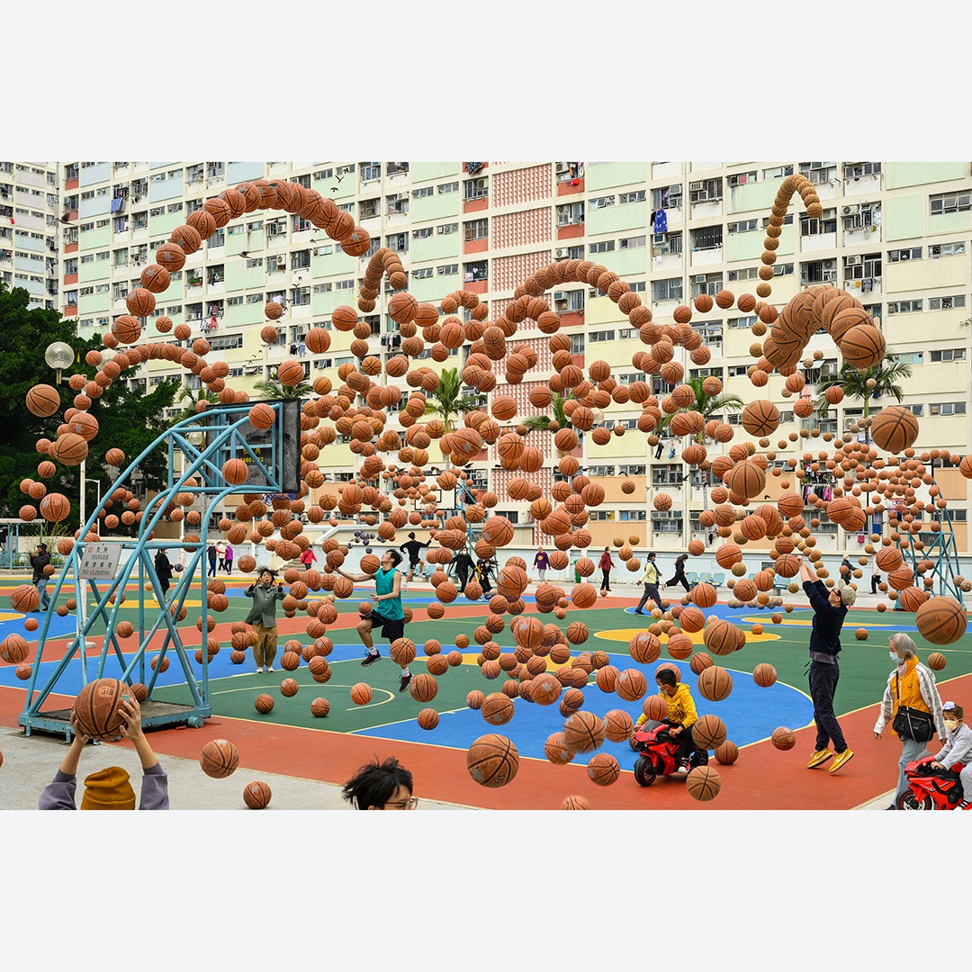 A detail of Choi Hung Estate Basketball, and my favorite one at that from a larger composition (second slide). I did this as a remote shoot--I was in Boston and the WAY team took the pictures. It's a challenge to work this way, and always a surprise, which is good.