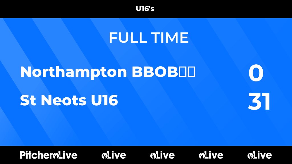 FULL TIME: Northampton BBOB’s 0 - 31 St Neots U16
#NORSTN #Pitchero
stneotsrugbyclub.com/teams/202954/m…