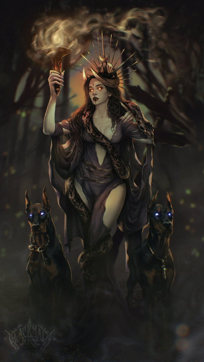 #ArtOfTheDay: 'Goddess of the Crossroads ( #Hekate / #Hecate )' by <a href="/DariaBlackHalo/">(Daria B.Halo | Digital Artist)</a>
geekynerfherder.blogspot.com/2023/04/artoft…